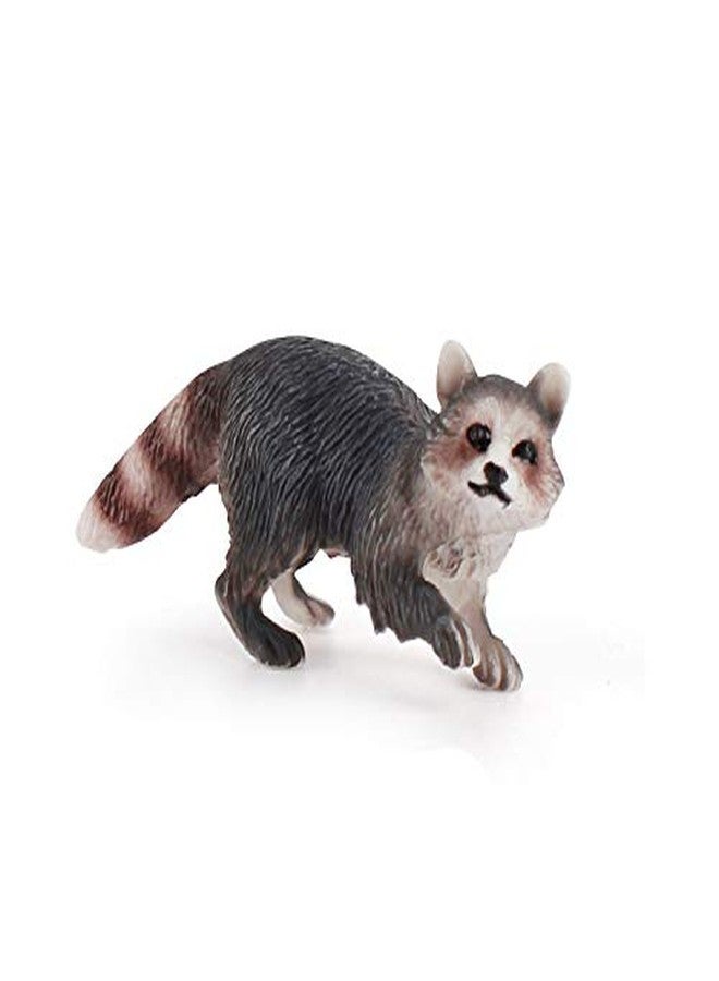 Rich Boxer 3 PCS Realistic Mini Raccoon Figurine Wild Animal Figures for Party Diorama Supplies Cake Toppers Science Collection Desktop Decoration - Image 4